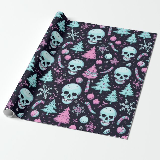 Papel De Regalo Navidades del Gótico Pastel (Desenrollado)