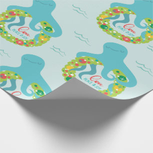 Papel De Regalo Navidades del Octopus divertidos