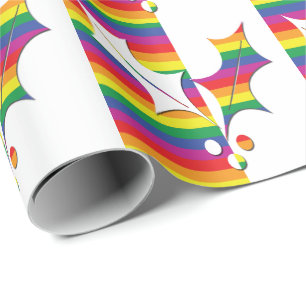 Papel De Regalo Navidades del orgullo gay Holly