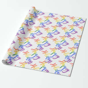 Papel De Regalo Navidades del Orgullo Gay LGBT Felices Fiestas