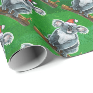 Papel De Regalo Navidades del oso Koala