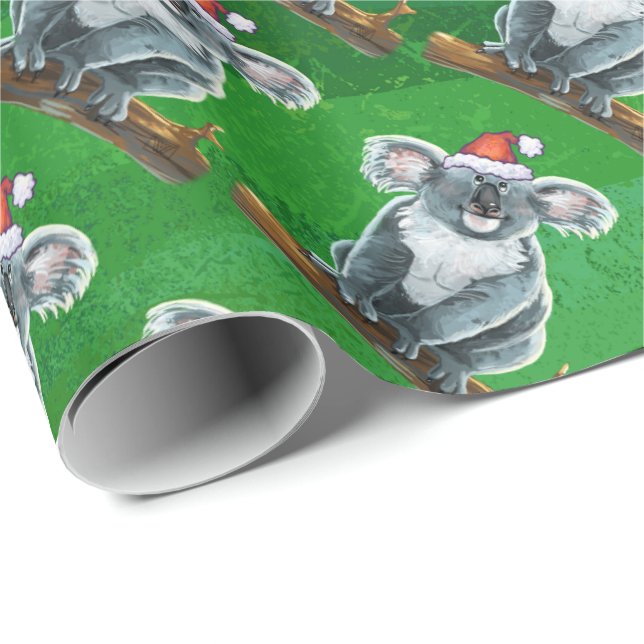 Papel De Regalo Navidades del oso Koala (Esquina del rollo)