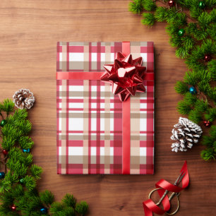 Papel De Regalo Navidades del país tatuaje blanco rojo beige