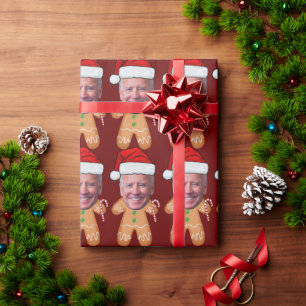 Papel De Regalo Navidades del personalizado Face Photo Gingerbread