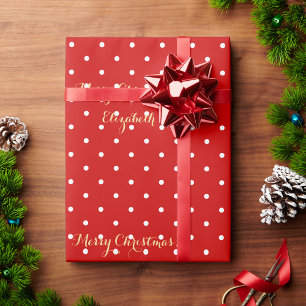 Papel De Regalo Navidades del personalizado: Guión de oro del Punt