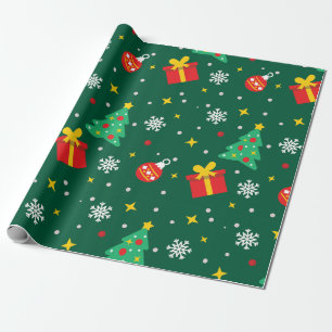 Papel De Regalo Navidades del Pine Green Tree