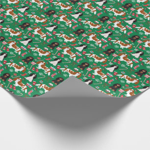 Papel De Regalo Navidades del rey Charles Spaniel