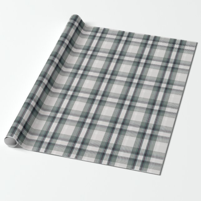 Papel De Regalo Navidades Desean Festividades De Plaid Flannel (Desenrollado)