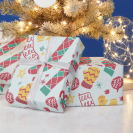 Papel De Regalo Navidades desprendidos a mano calcetines de regalo