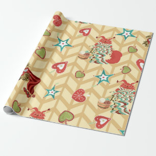 Papel De Regalo Navidades dibujados a mano sin inconvenientes