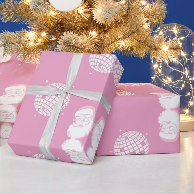 Papel De Regalo Navidades Disco Santa (Vacaciones)