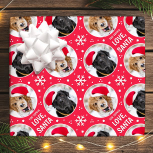 Papel De Regalo Navidades divertidos aman a Santa Personalizado Fo