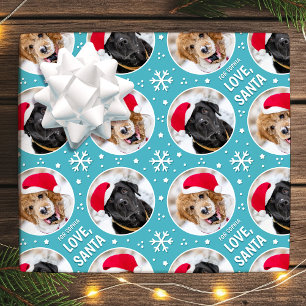 Papel De Regalo Navidades divertidos aman a Santa Personalizado Fo