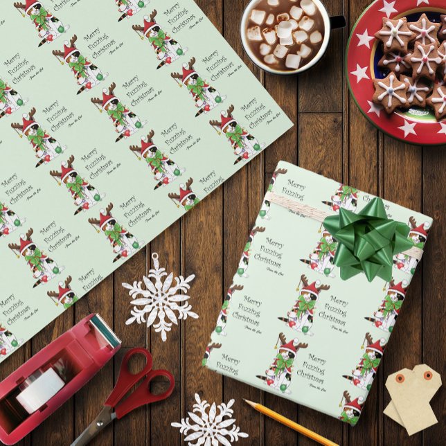 Papel De Regalo Navidades divertidos Calico Cat (Subido por el creador)