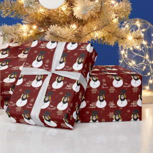 Papel De Regalo Navidades divertidos cara de foto personalizada es