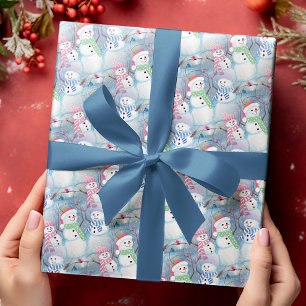 Papel De Regalo Navidades divertidos de arte lindo patrón de hombr