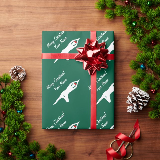 Papel De Regalo Navidades divertidos del maestro del yoga de Santa (Regalo de vacaciones)