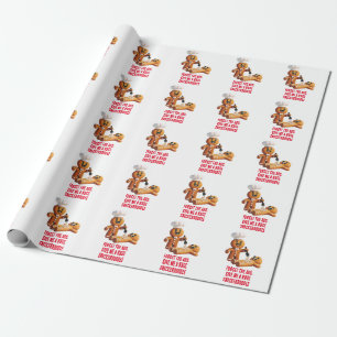 Papel De Regalo Navidades divertidos: Gingerbread Enorme Snickerdo