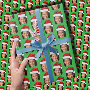 Papel De Regalo Navidades divertidos Kamala Harris Santa Hat