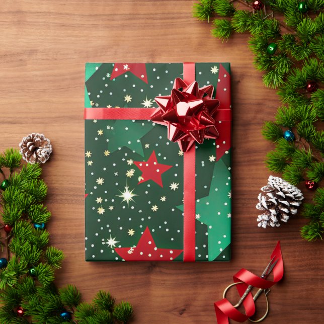 Papel De Regalo Navidades divertidos Star Trio Mix (Regalo de vacaciones)