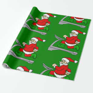 Papel De Regalo navidades divertidos treadmill santa