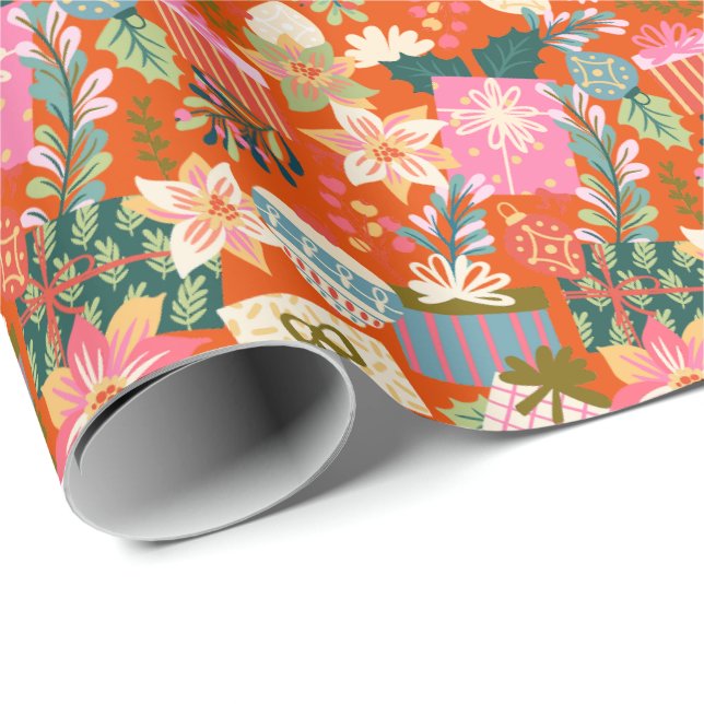 Papel De Regalo navidades divertidos y coloridos (Esquina del rollo)