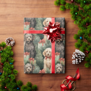 Papel De Regalo Navidades Doodle Dog