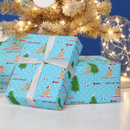 Papel De Regalo Navidades dorados Día de la playa Ajuste de regalo