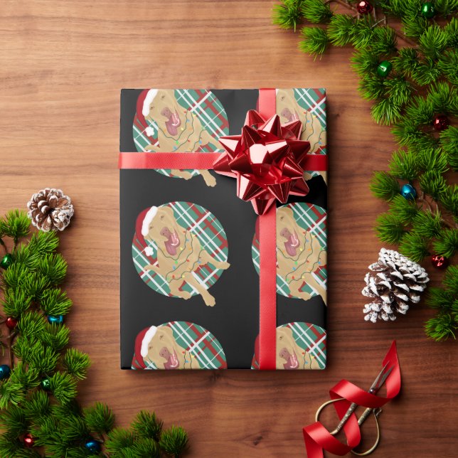 Papel De Regalo Navidades Dudley Labrador (Regalo de vacaciones)