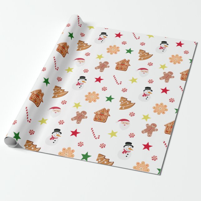 Papel De Regalo Navidades dulces (Desenrollado)