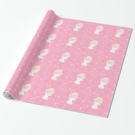 Papel De Regalo Navidades dulces Ángel, rosa