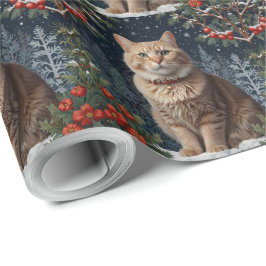 Papel De Regalo Navidades dulces kitty vacaciones de invierno vege