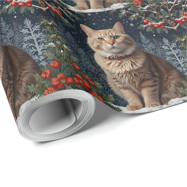 Papel De Regalo Navidades dulces kitty vacaciones de invierno vege (Esquina del rollo)