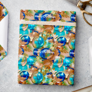 Papel De Regalo Navidades elegantes de adornos metálicos