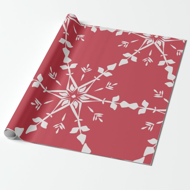 Papel De Regalo navidades elegantes rojos (Desenrollado)