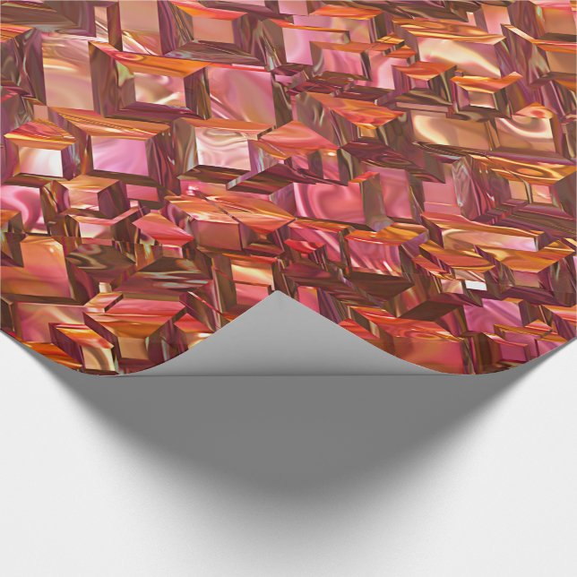 Papel De Regalo Navidades elegantes tambaleantes de Viena (Esquina)