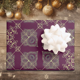 Papel De Regalo Navidades elegantes y modernos de Plum y Beige