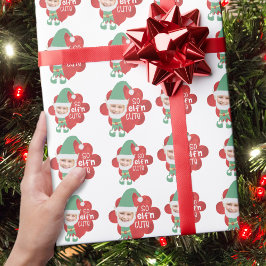 Papel De Regalo Navidades Elf One Photo SO ELFn CUTE diciendo