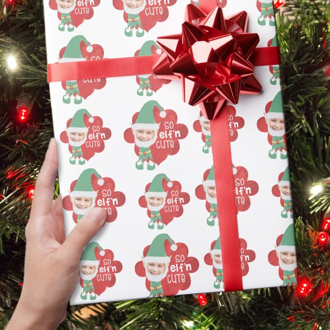 Papel De Regalo Navidades Elf One Photo SO ELFn CUTE diciendo (Subido por el creador)