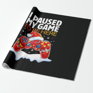 Papel De Regalo Navidades En El Que Detuve Mi Juego Para Estar Aqu