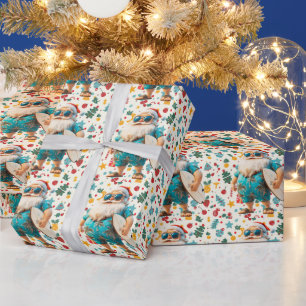 Papel De Regalo Navidades en julio con SANTA CLAUS