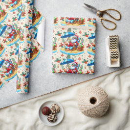 Papel De Regalo Navidades en julio con SANTA CLAUS