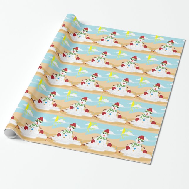 Papel De Regalo navidades en july snowman (Desenrollado)
