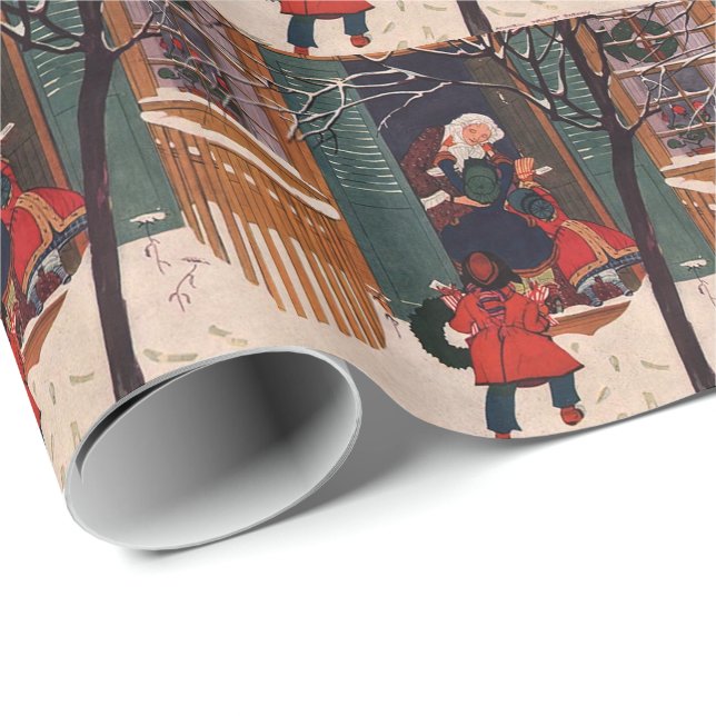 Papel De Regalo Navidades en la casa de la abuela (Esquina del rollo)