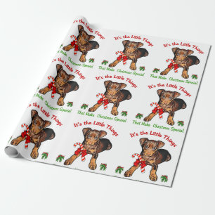 Papel De Regalo Navidades en miniatura de Pinscher