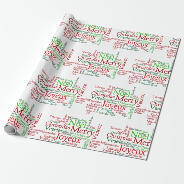 Papel De Regalo Navidades en todo el mundo (Desenrollado)
