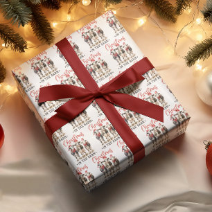 Papel De Regalo Navidades en vacas de granero con sombreros de San