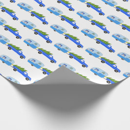 Papel De Regalo Navidades encantadores Camper Vintage Trailer RV X