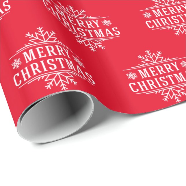 Papel De Regalo Navidades envolviendo papel-Feliz Navidad (Esquina del rollo)