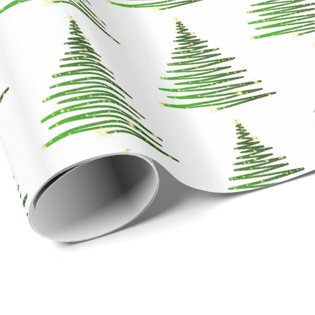 Papel De Regalo Navidades envolviendo papel-Oh árbol de Navidad (Esquina del rollo)